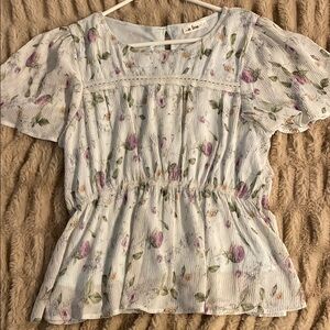 NWOT Floral Print Women's Top
